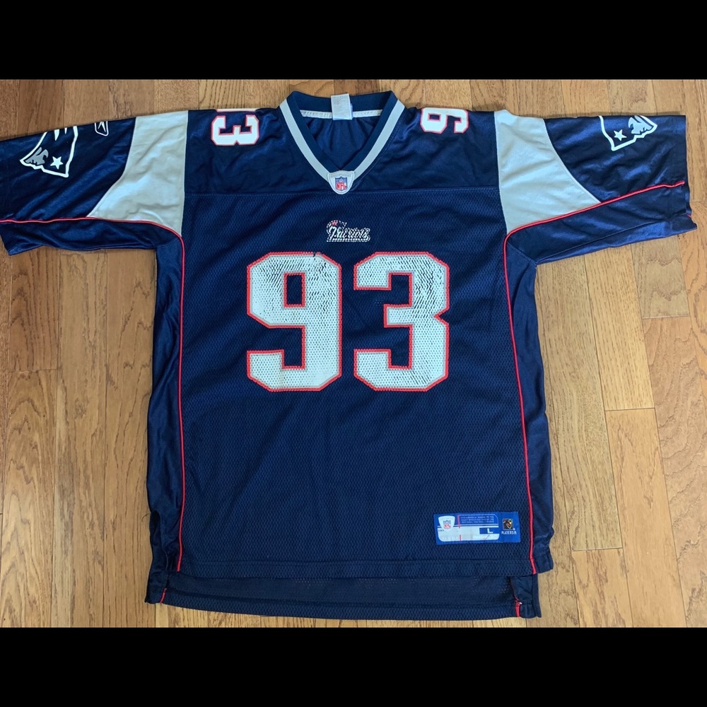 Vtg New England Patriots Richard Seymour jersey L